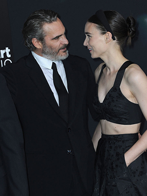 Rooney Mara and beau Joaquin Phoenix