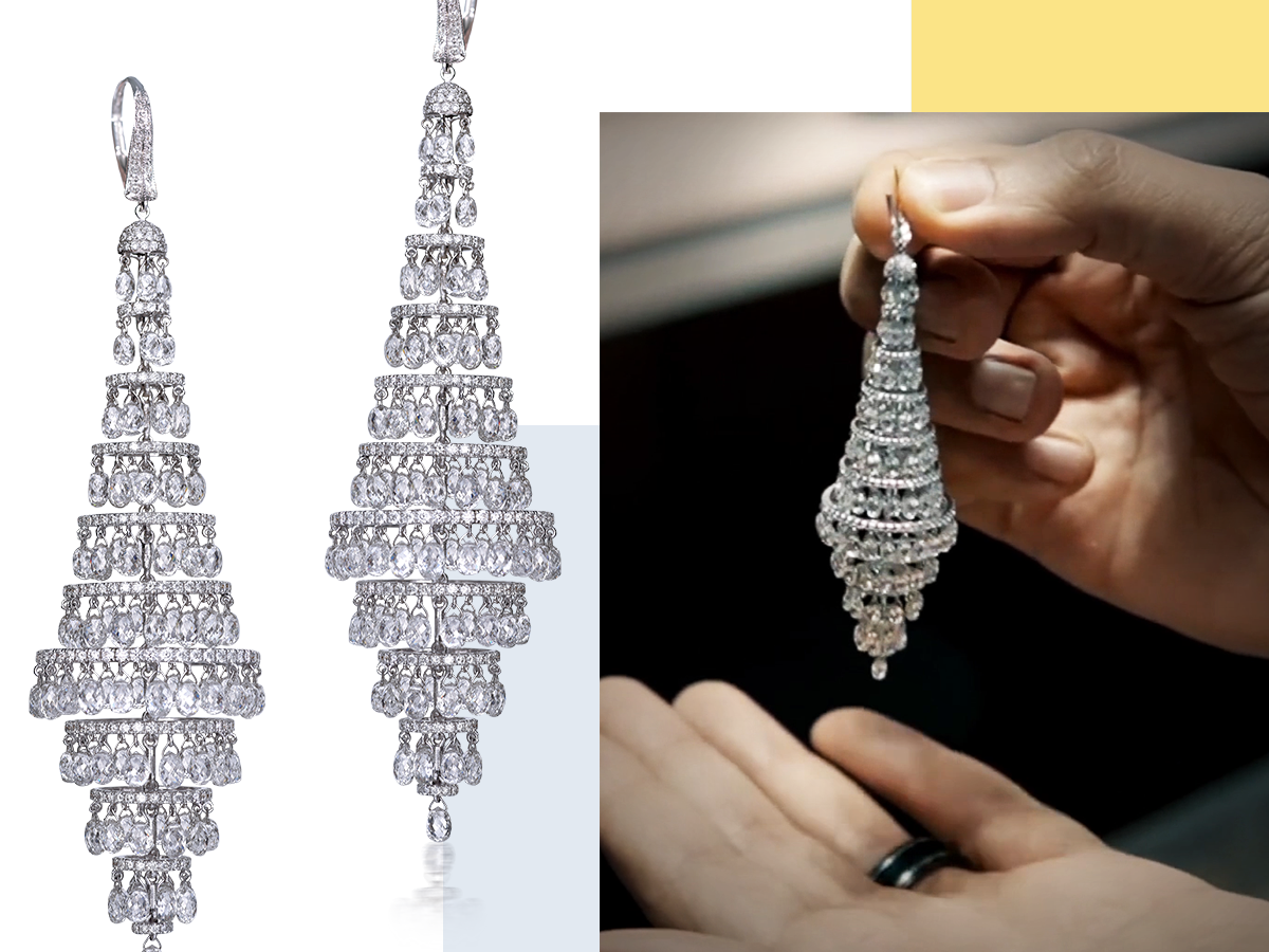 Chandelier Diamond earrings