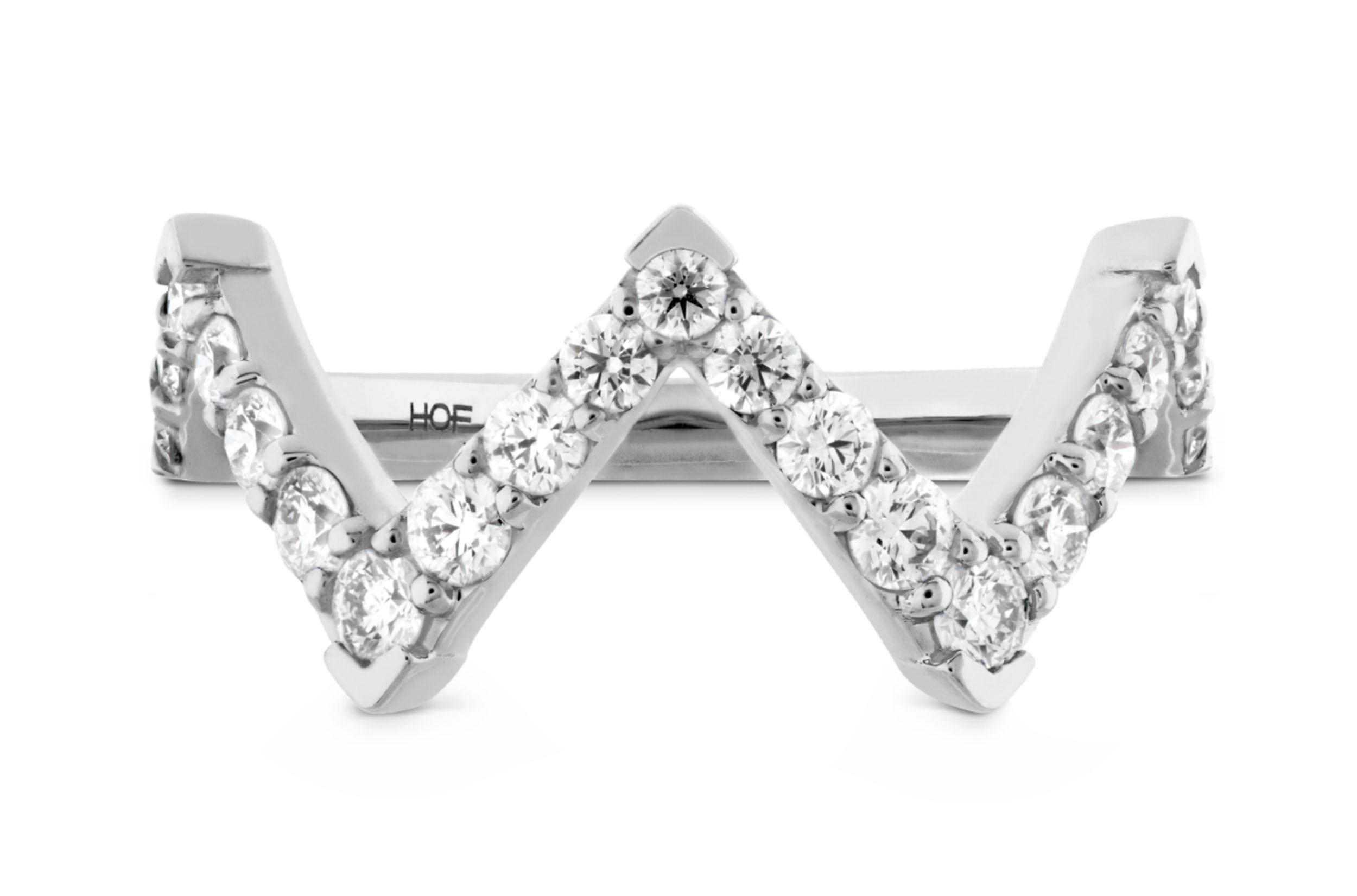 Triplicity Pointed Diamond Ring