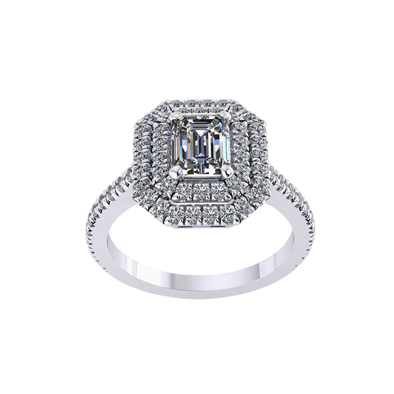 Amelia Platinum 0.50cttw Diamond Engagement Ring