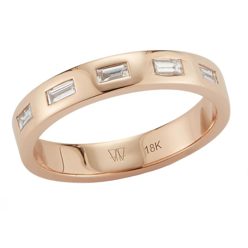 Ottoline 18K Diamond Baguette Ring