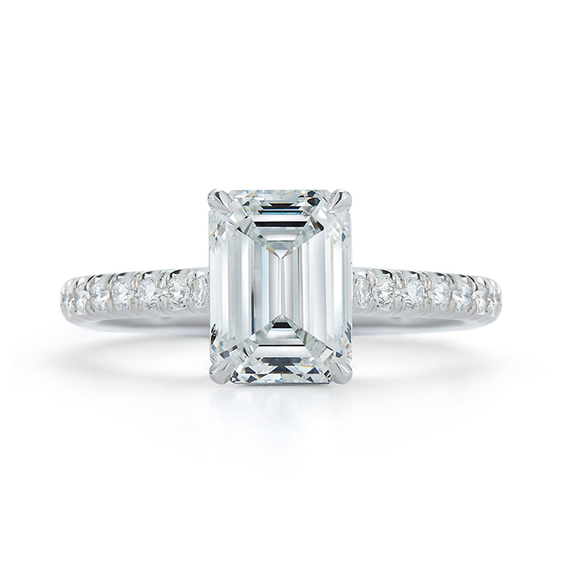 Emerald Cut Diamond Engagement Ring