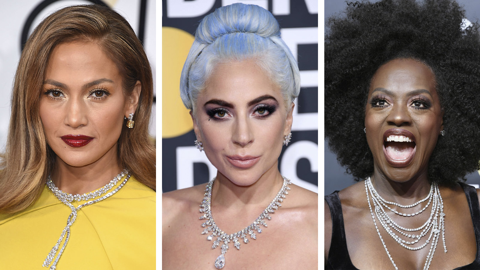 Jennifer Lopez, Lady Gaga, Viola Davis Golden Globes Jewelry Looks