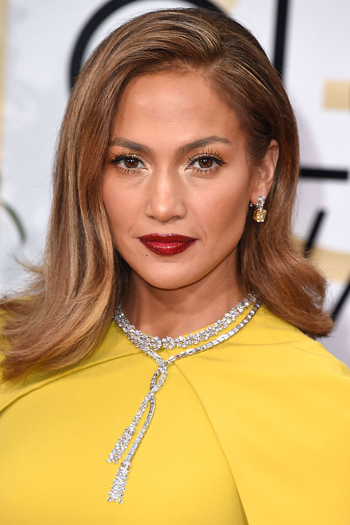 Jennifer Lopez arrives at the 73rd Annual Golden Globe Awards at The Beverly Hilton Hotel on January 10, 2016 in Beverly Hills, California.  