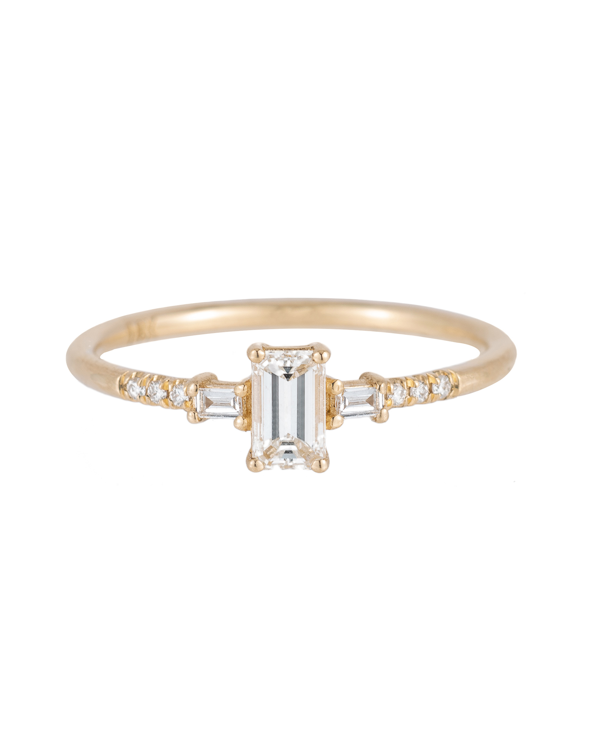 Jennie Kwon Emerald cut Melody ring