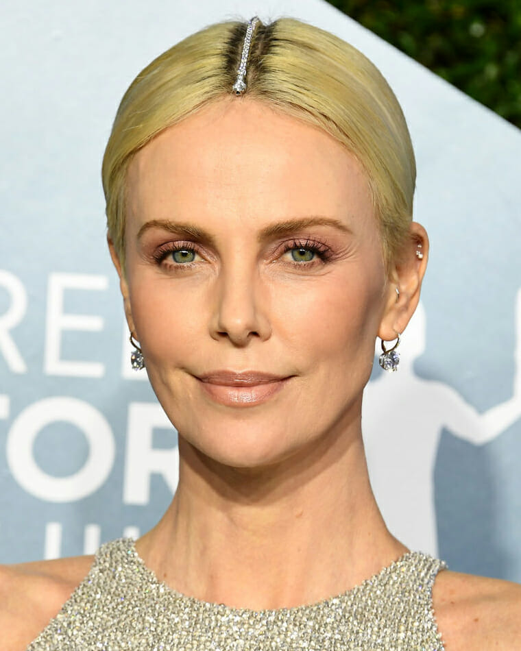 Charlize Theron in Tiffany diamonds