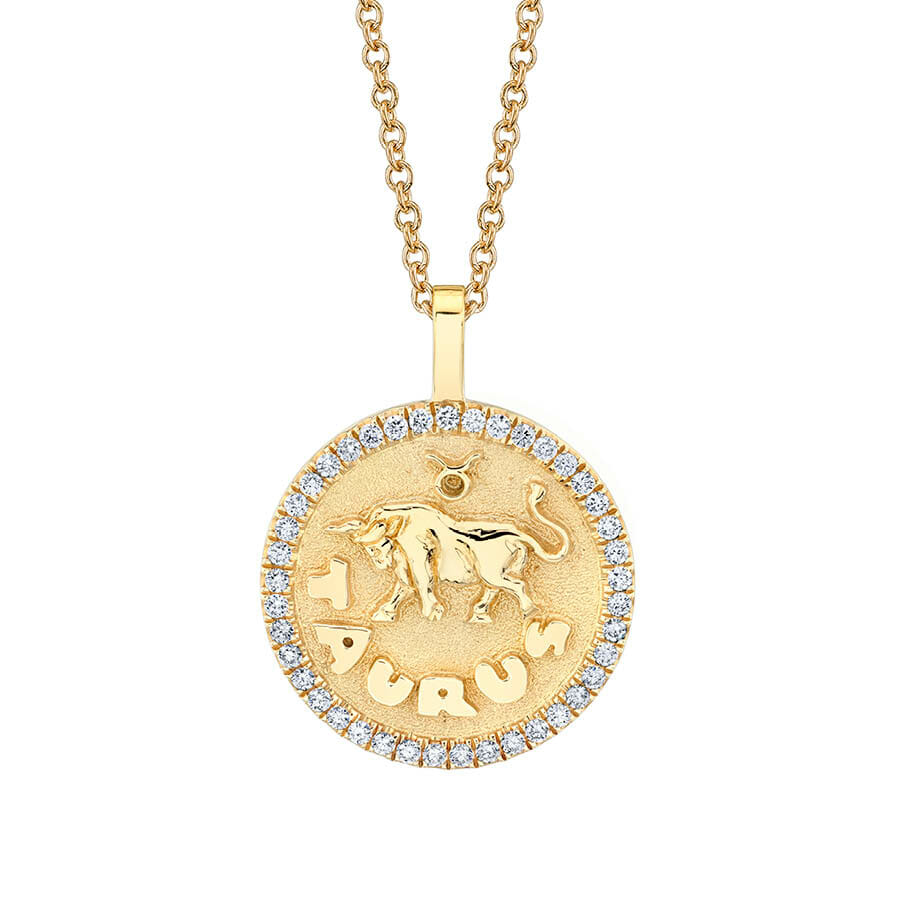 Anita Ko Dossé-Via Taurus Zodiac diamond necklace