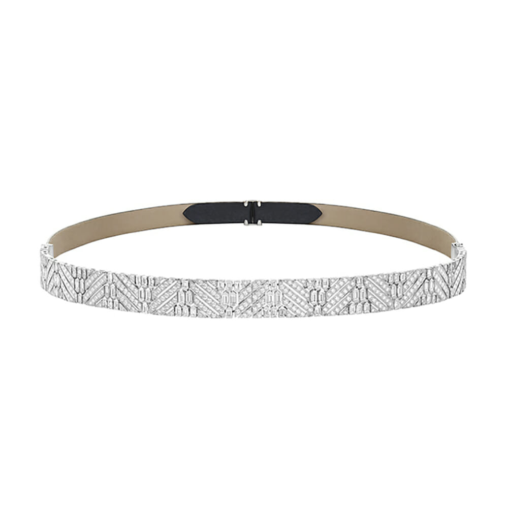 Art Déco High Jewelry Collection Ruban Diamants Belt