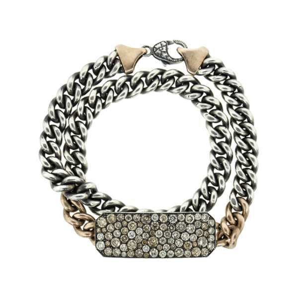 Champagne Diamond Ten Table Wrap Bracelet and Choker