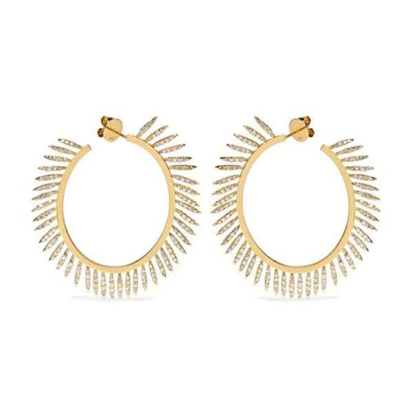 Diamonds Fringe Hoops Y-CHD