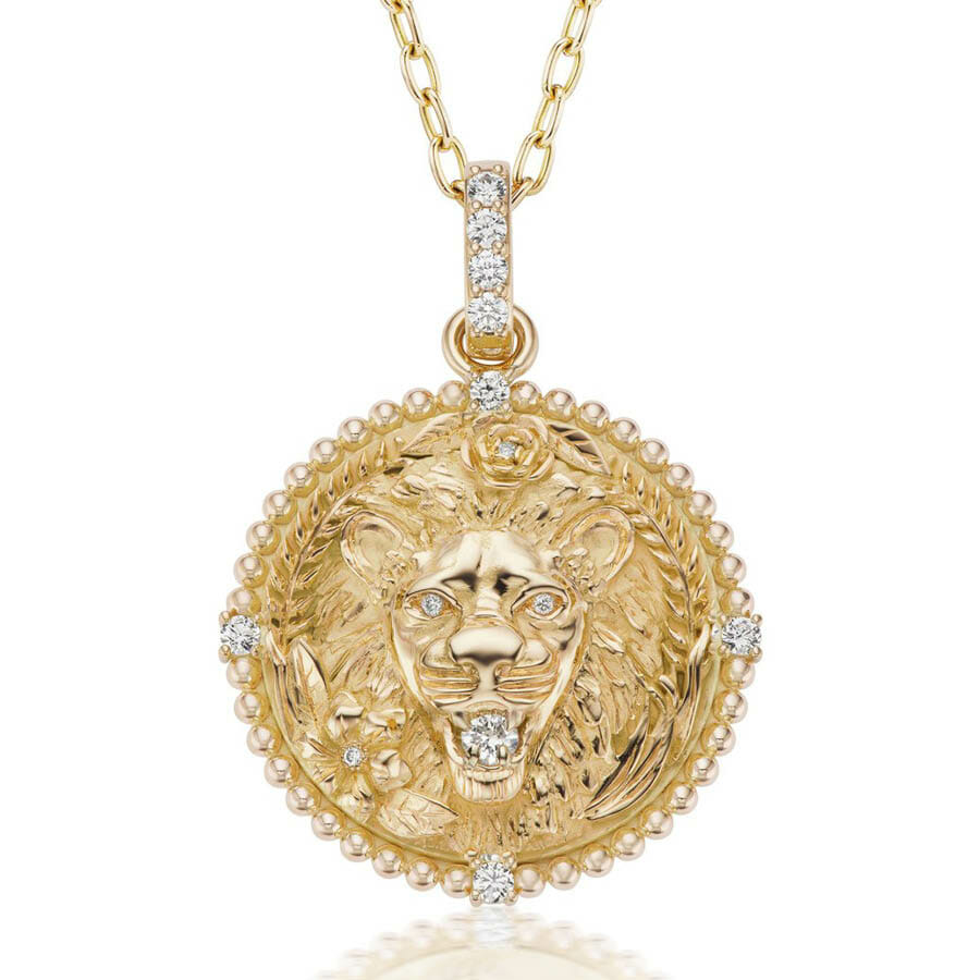 Jumbo Leo zodiac Medallion