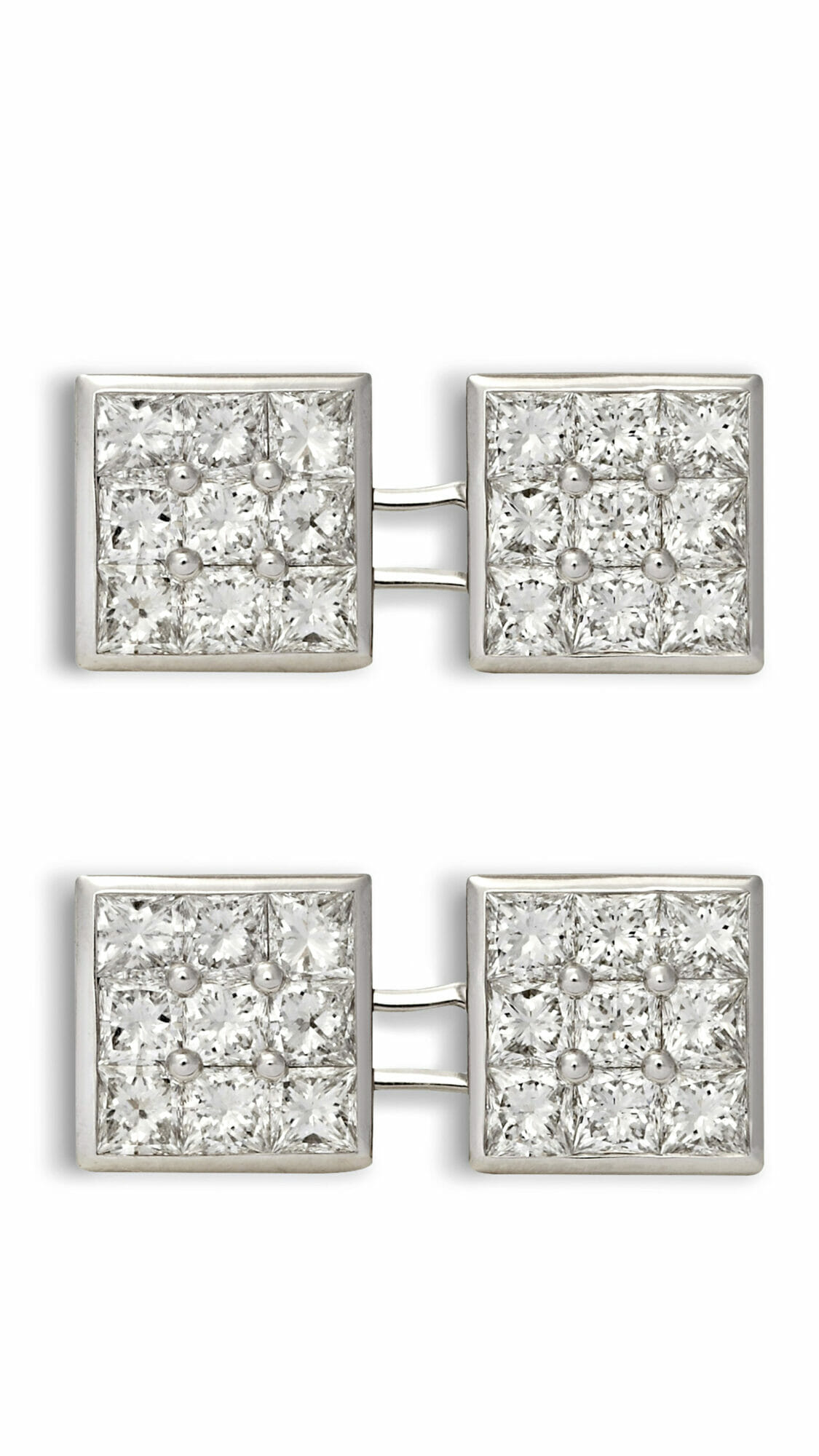 Tom Ford Diamond Square Cufflinks