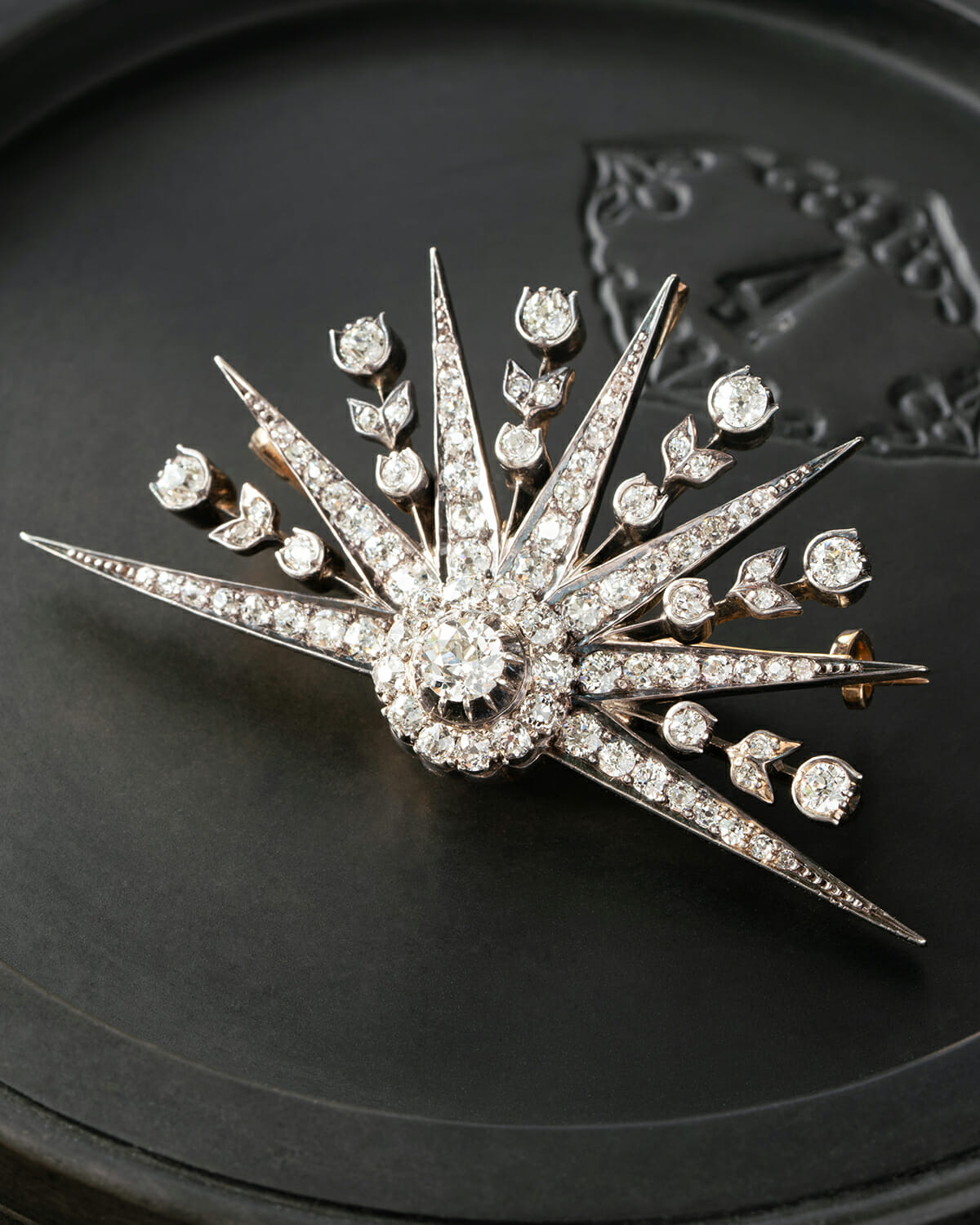 vintage diamond brooch