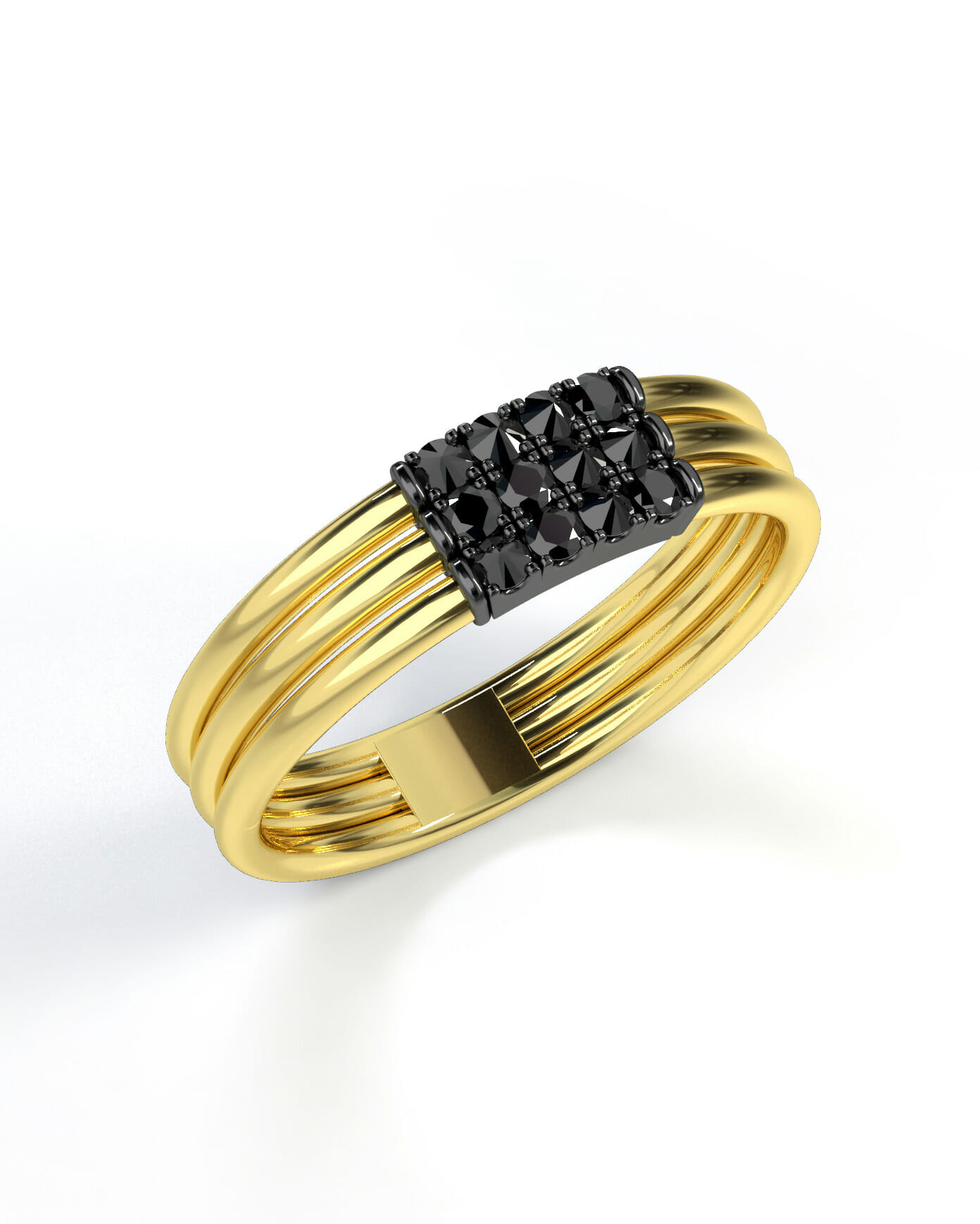 Wedding Band for every budget ring black diamond