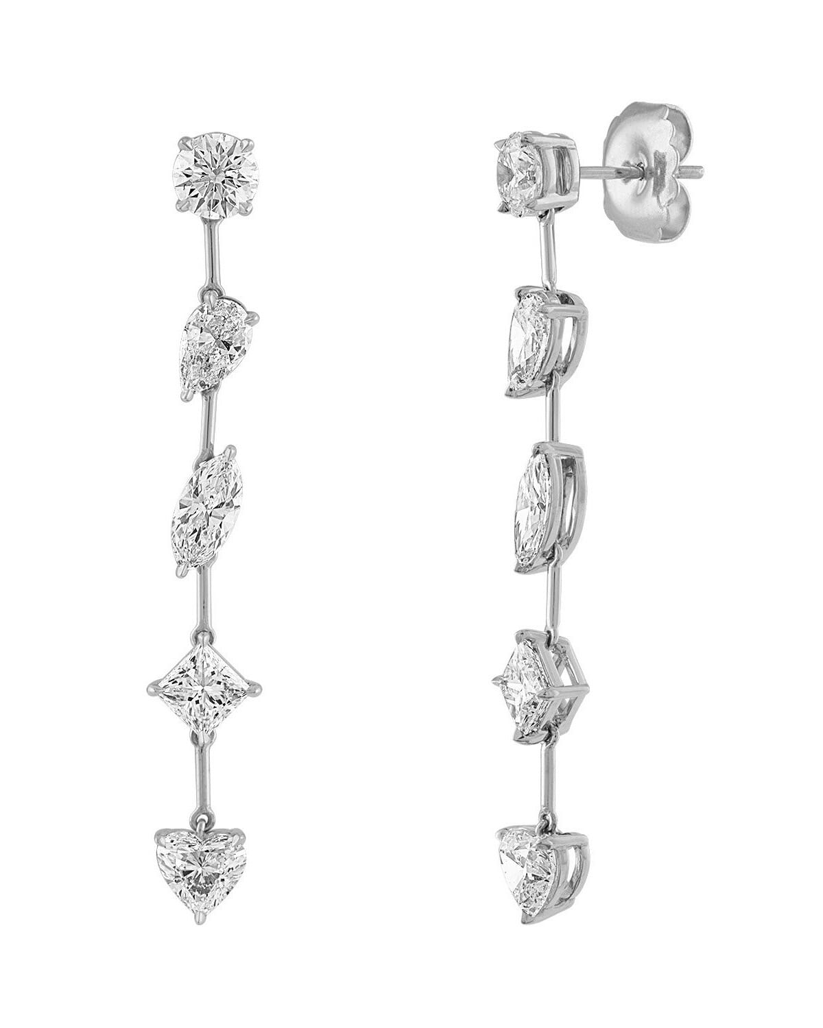 Stephanie Gottlieb mixed cut diamond earrings