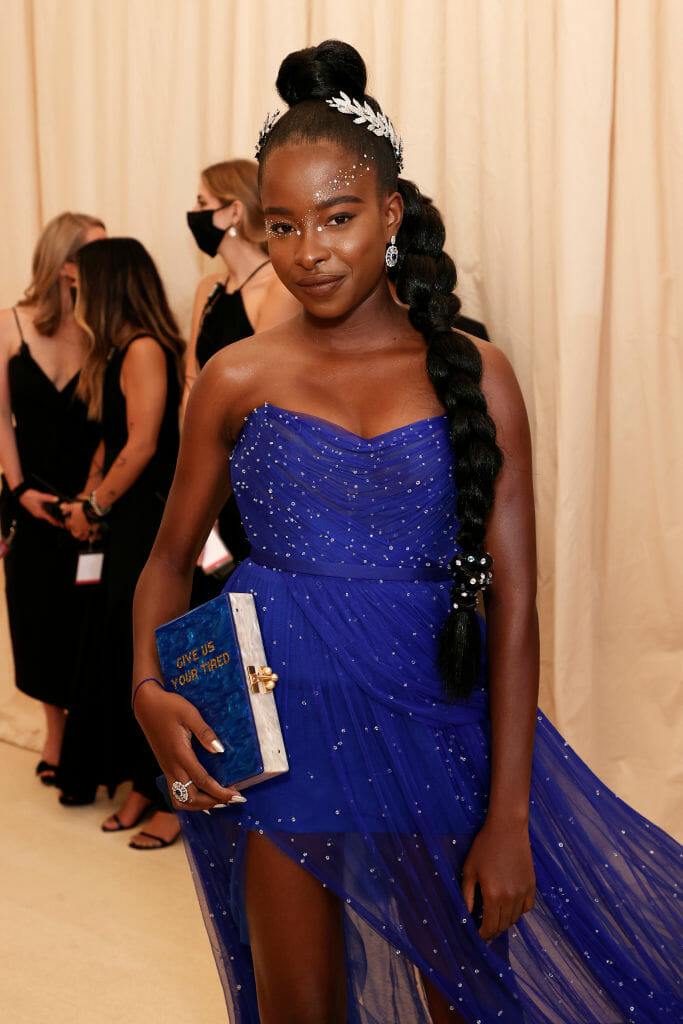 2021 met gala jewelry looks diamonds red carpet amanda gorman crown laurel chopard