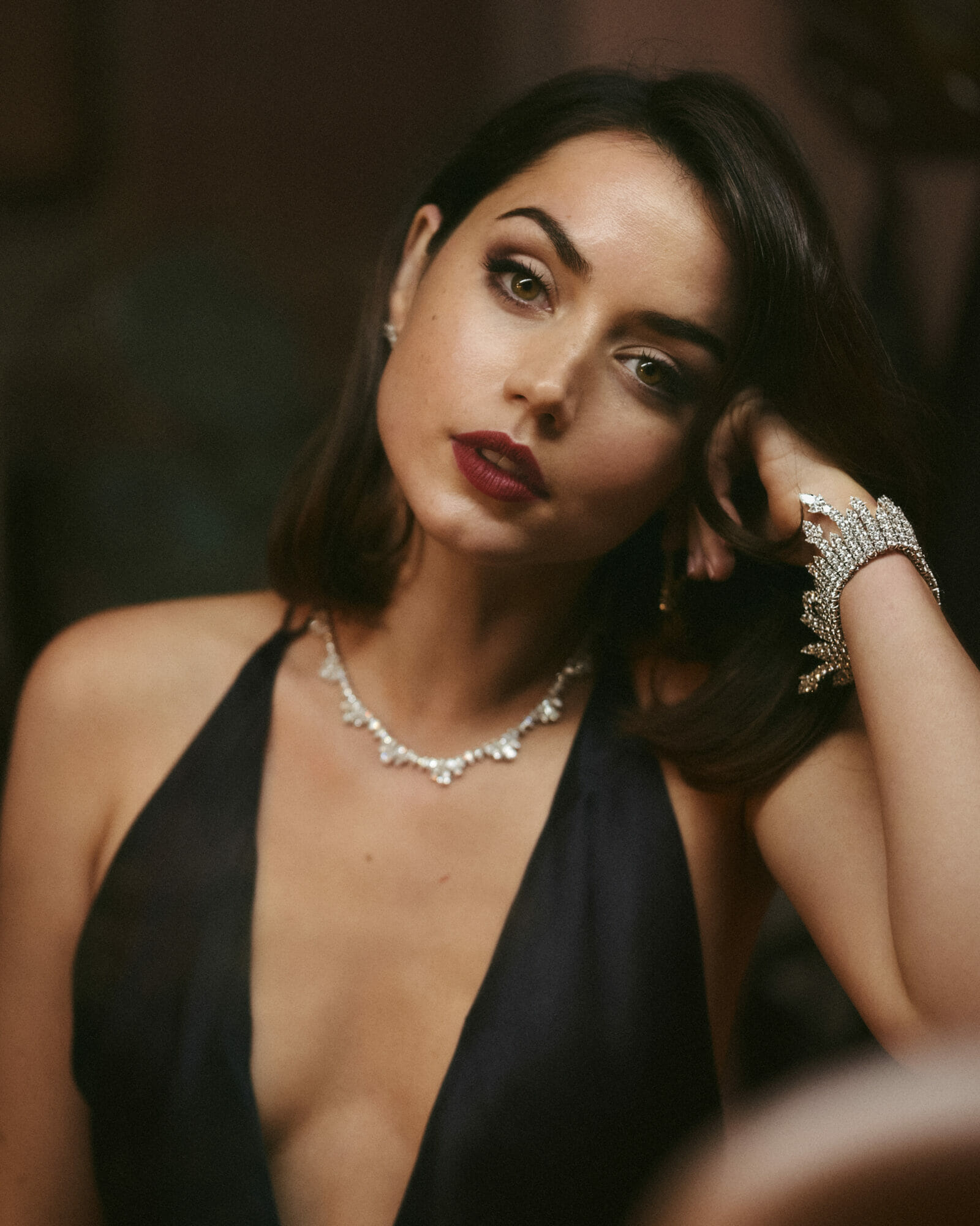 celebrity diamond jewelry 2021 ana de armas bond chopard