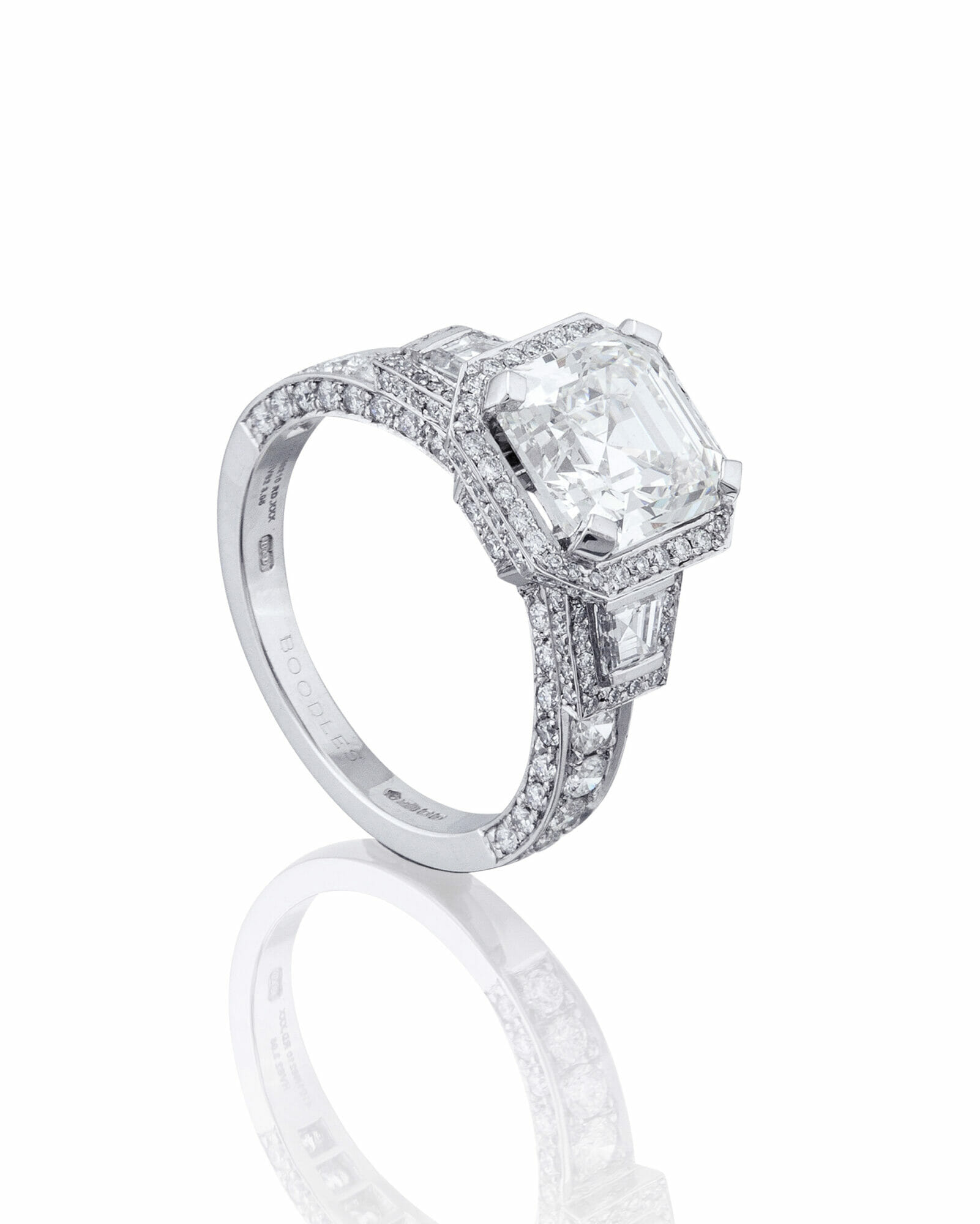 royal engagement rings diamonds wedding inspiration Asscher-cut 