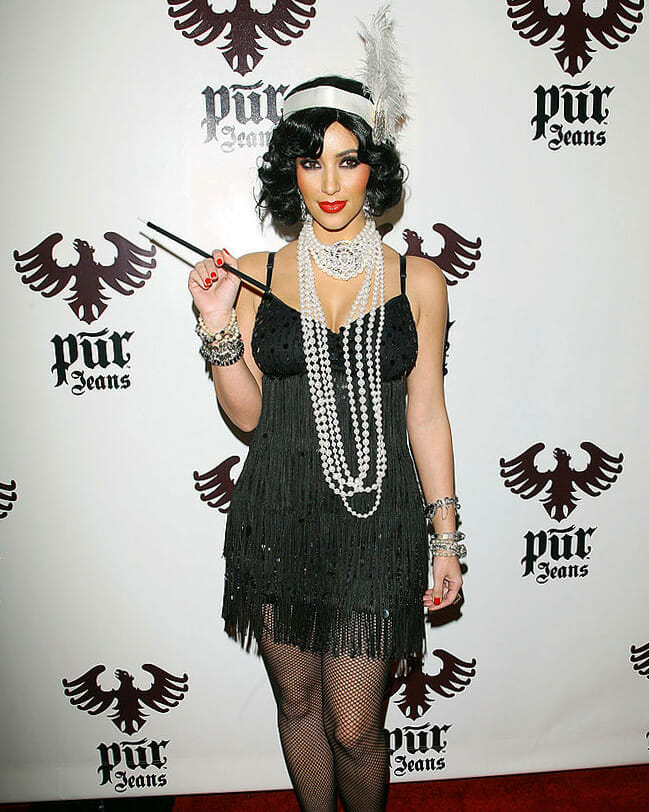 Halloween Costume Ideas diamonds kim kardashian flapper