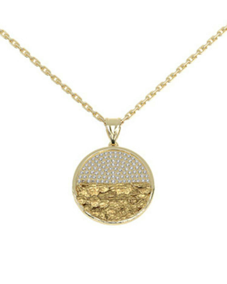 Marvin Douglas 18K Yellow Gold Medio Del Desierto Pendant