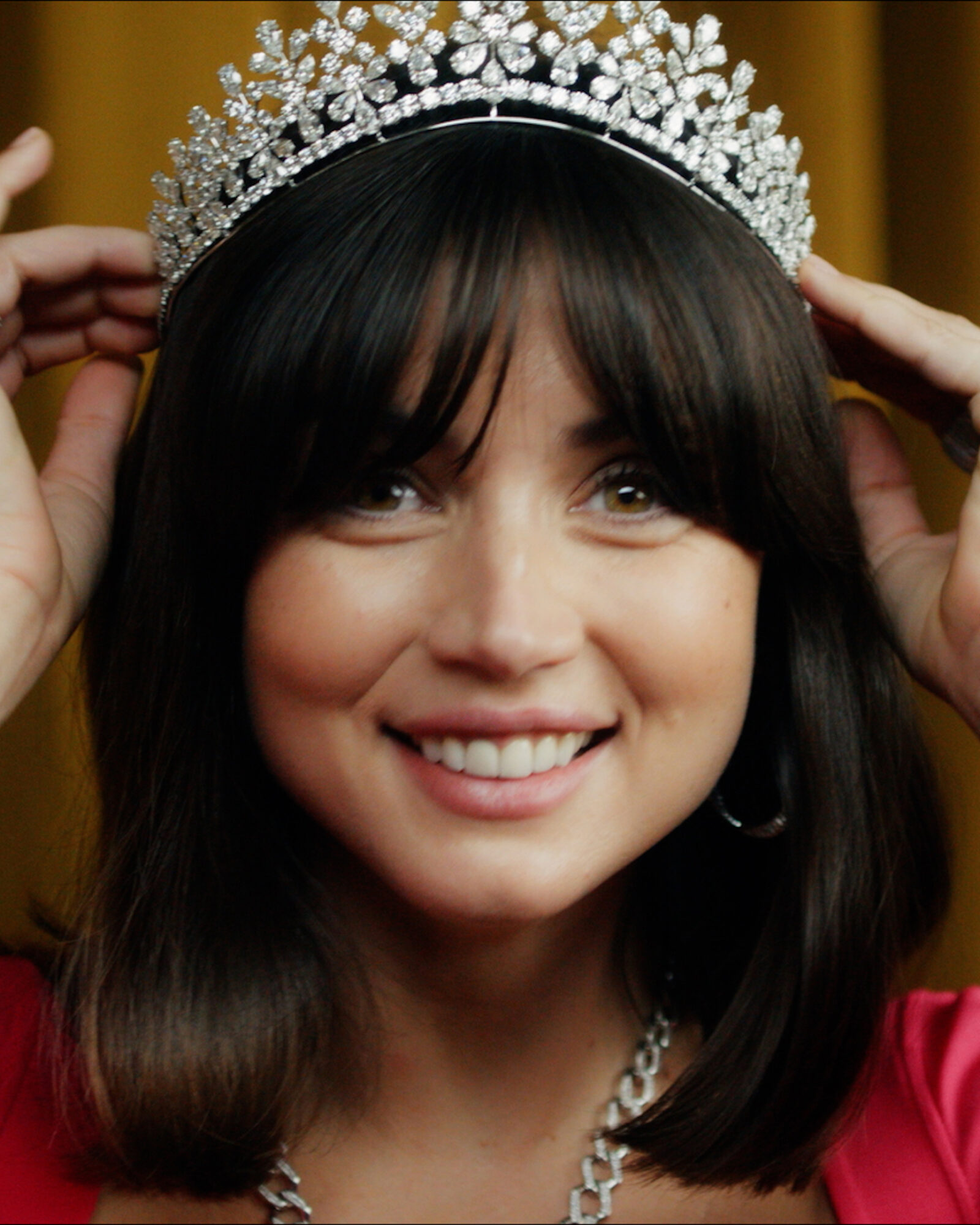 ana de armas British vogue tiara