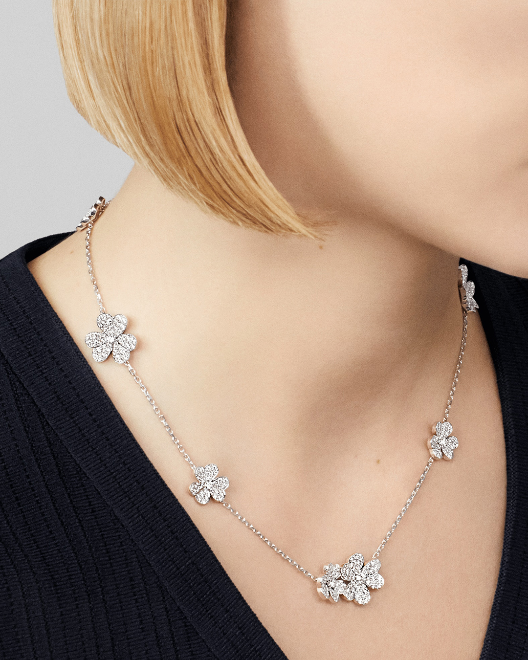 floral diamond jewelry  van cleef arpels