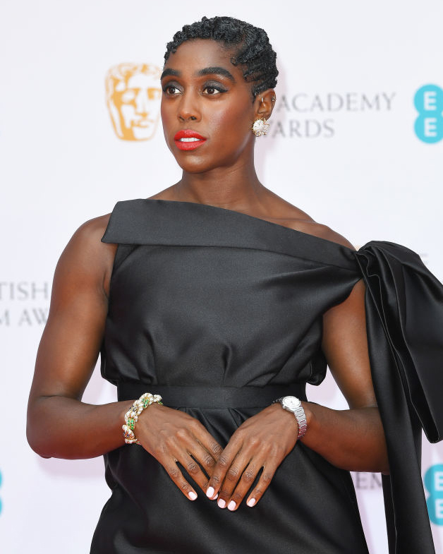 bafta awards diamond jewelry looks lashana lynch