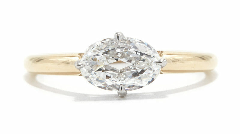 oval diamond engagement ring