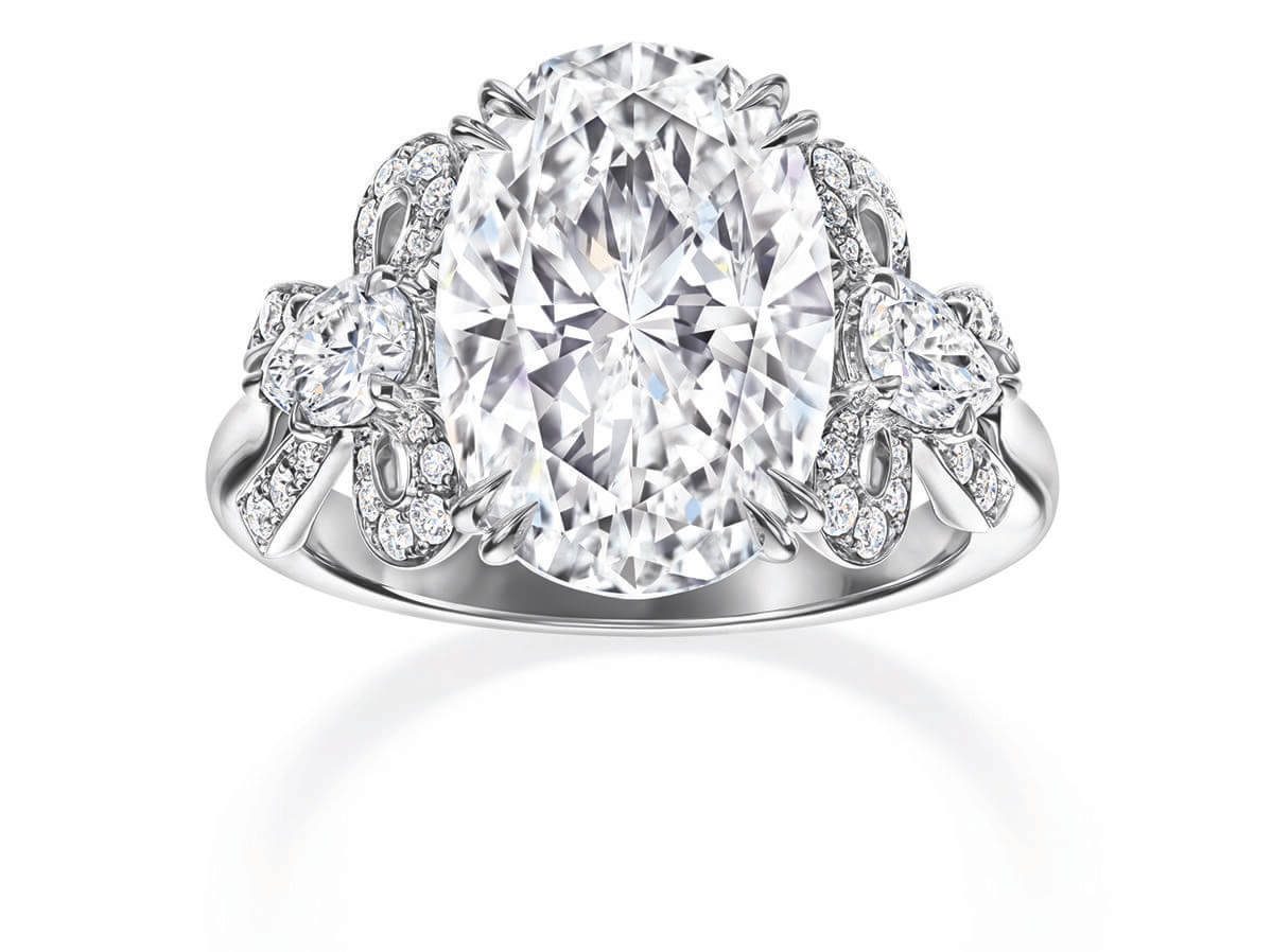 oval diamond engagement ring