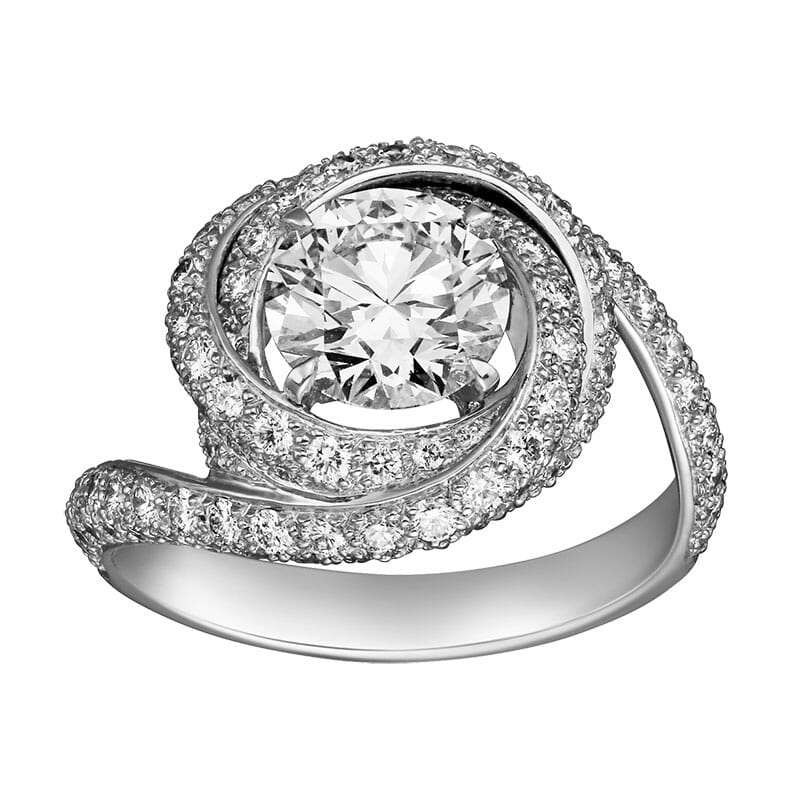 round diamond engagement ring