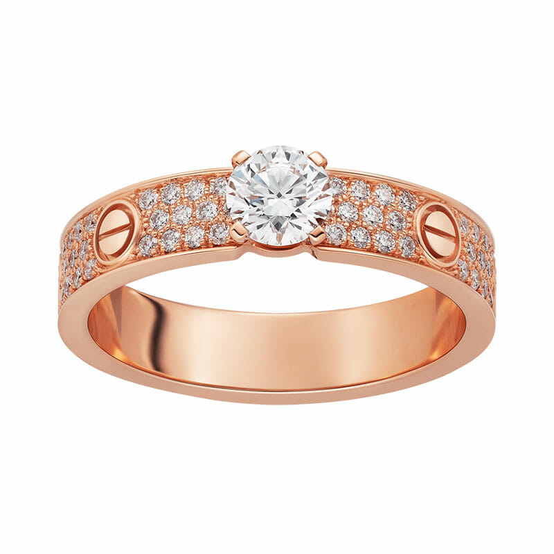 round diamond engagement ring