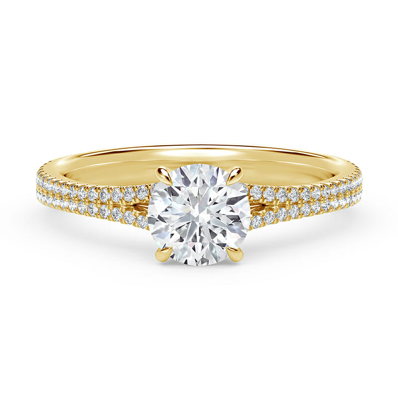 round diamond engagement ring