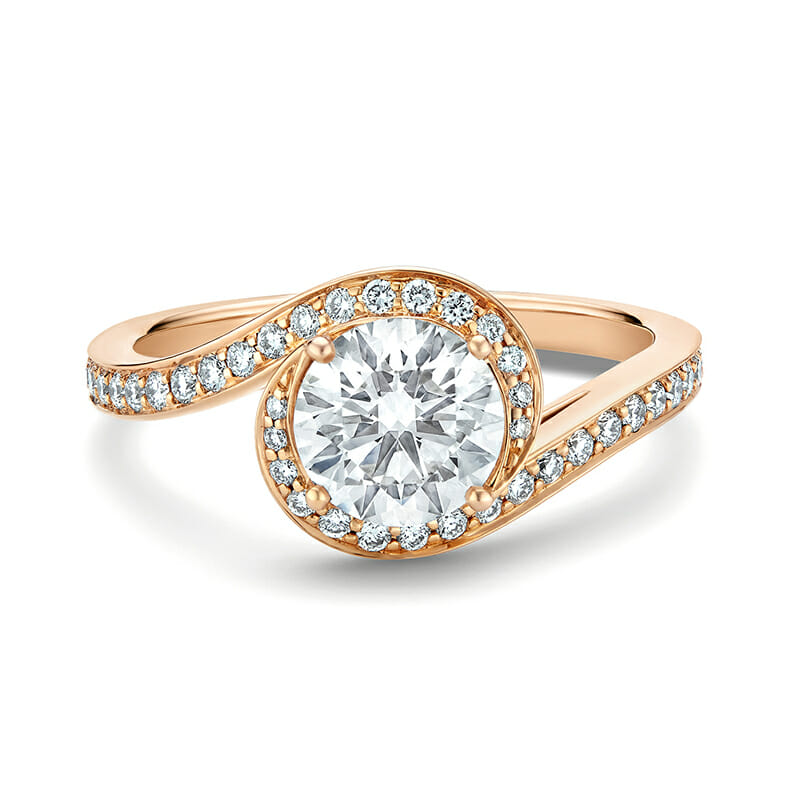 round diamond engagement ring