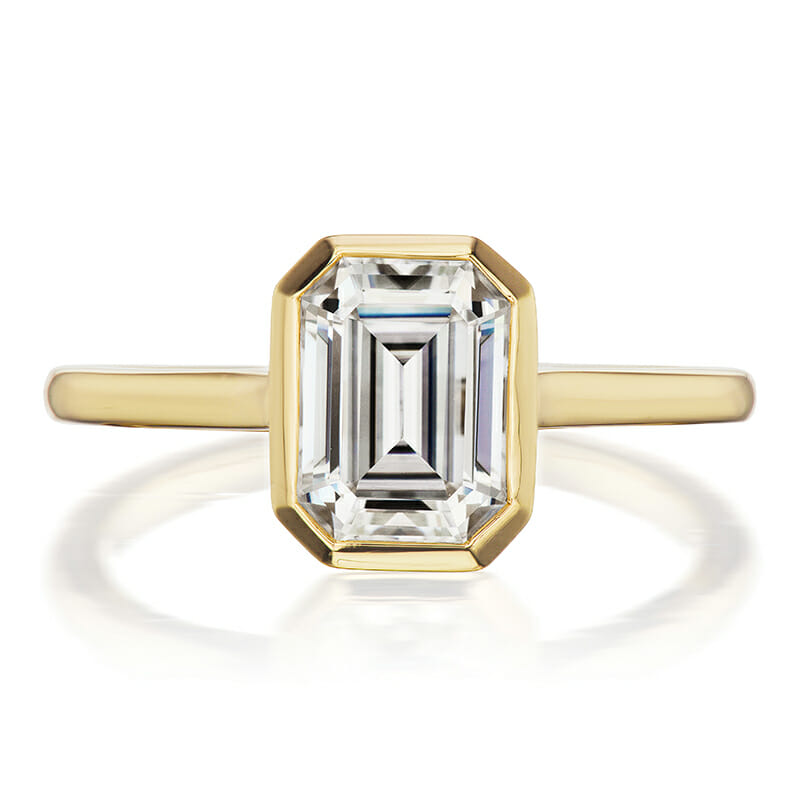 emerald cut diamond engagement rings