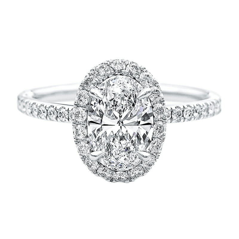 oval diamond engagement ring