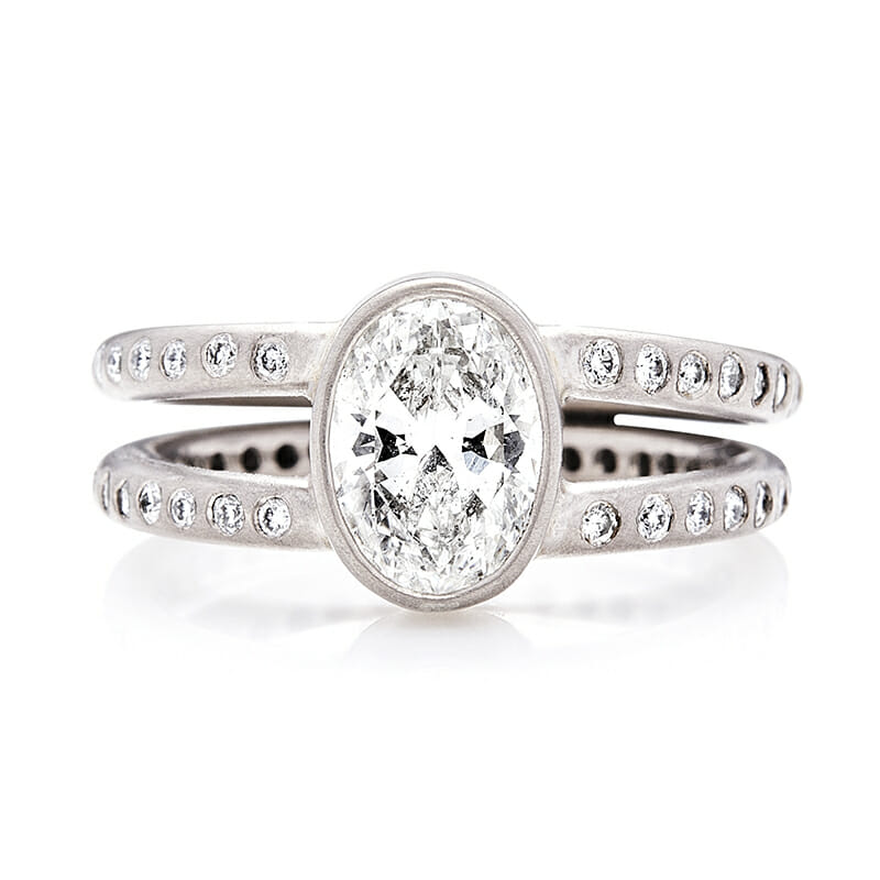 oval diamond engagement ring