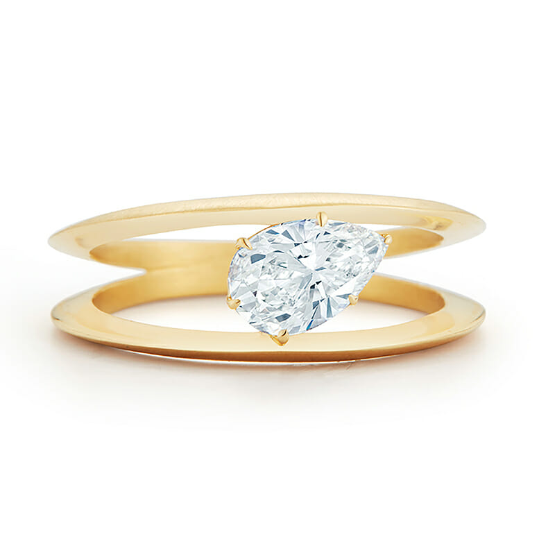 pear diamond engagement ring