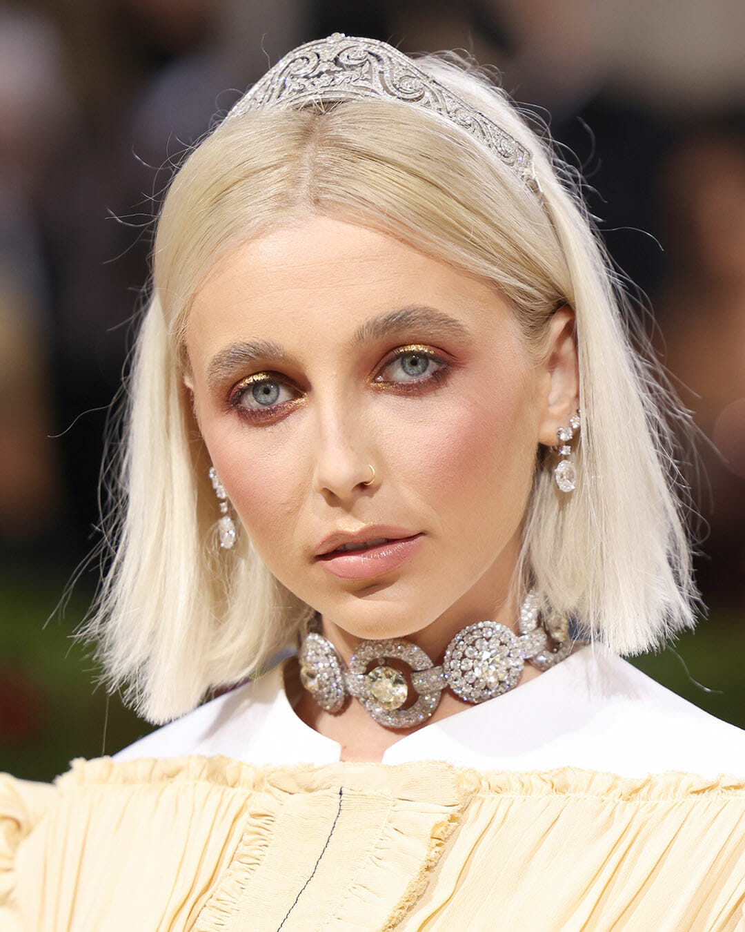 met gala 2022 gilded glamour diamond jewelry emma chamberlain cartier louis vuitton