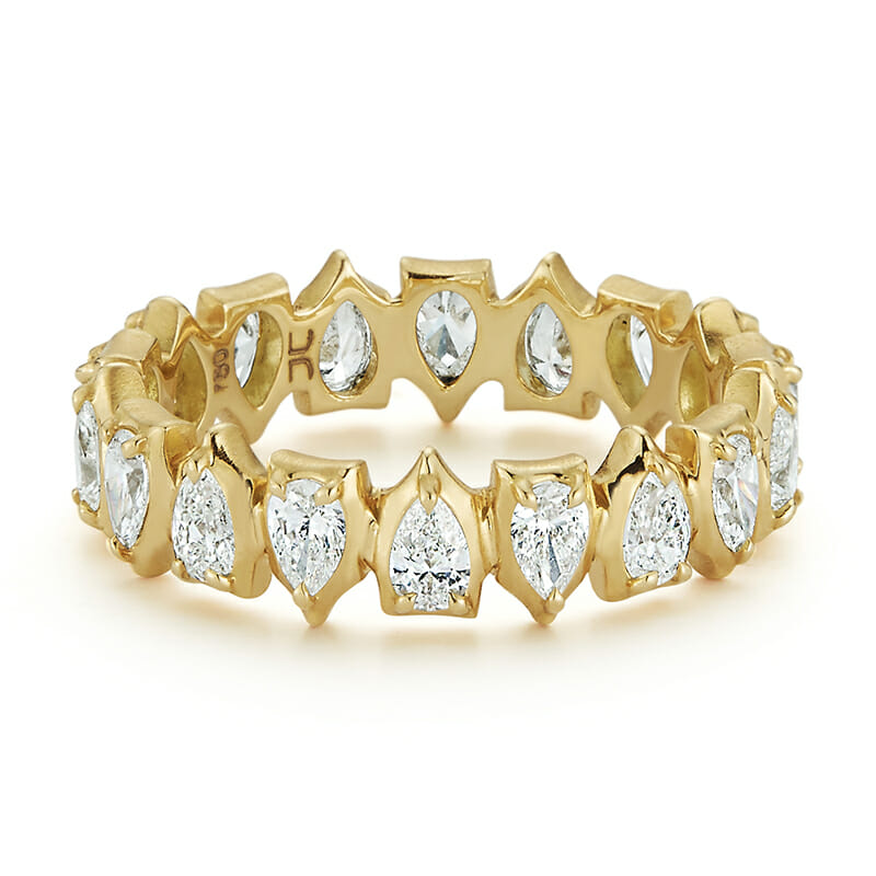 pear shaped diamond ring