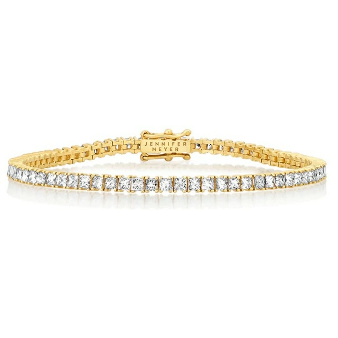 Jennifer Myer Princess Cut Diamond Tennis Bracelet