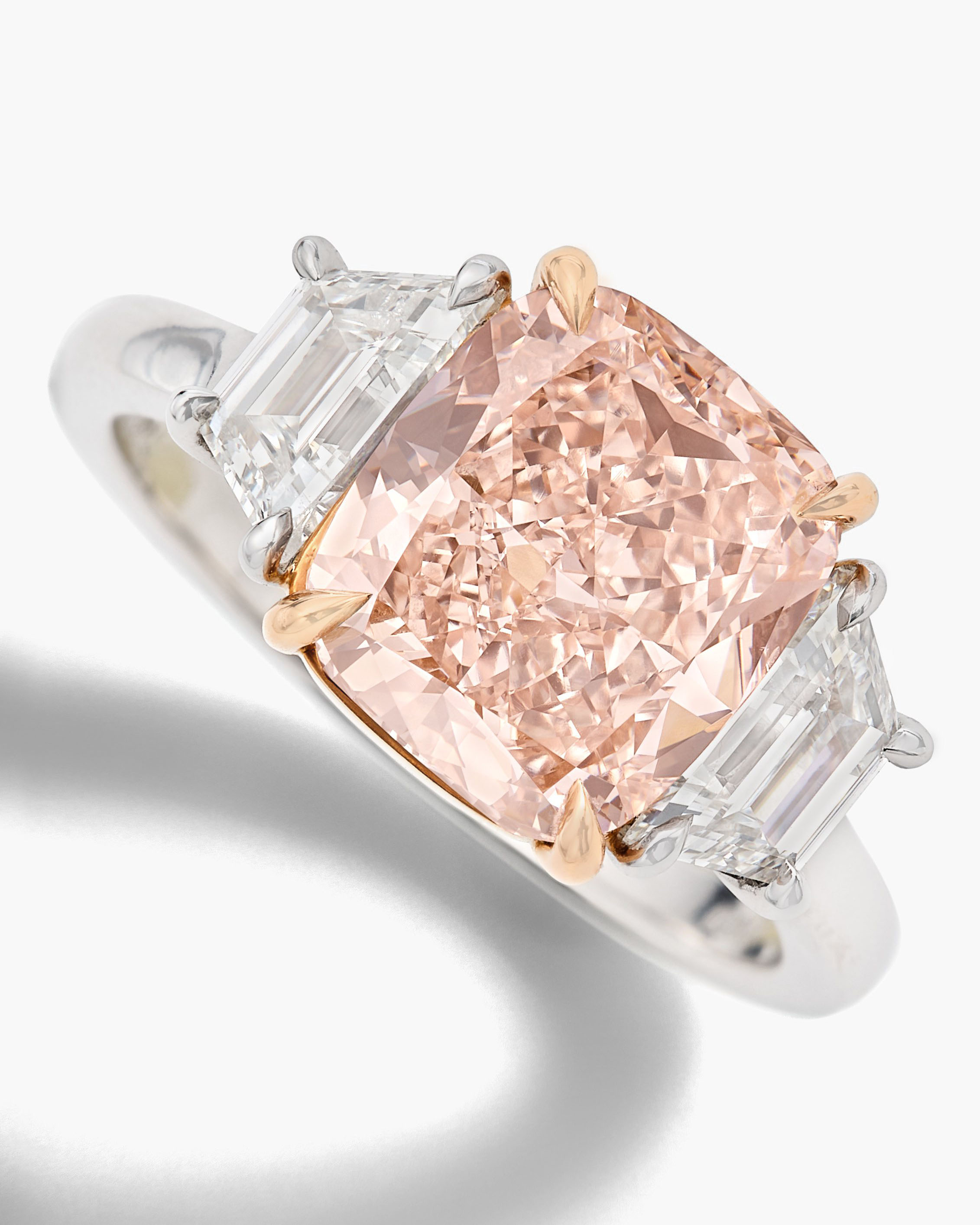 fancy pink diamond ring