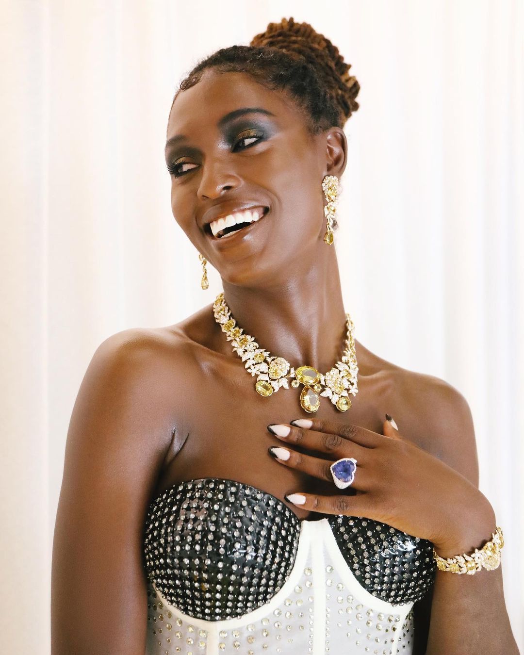 jodie turner smith diamond jewelry style fashion