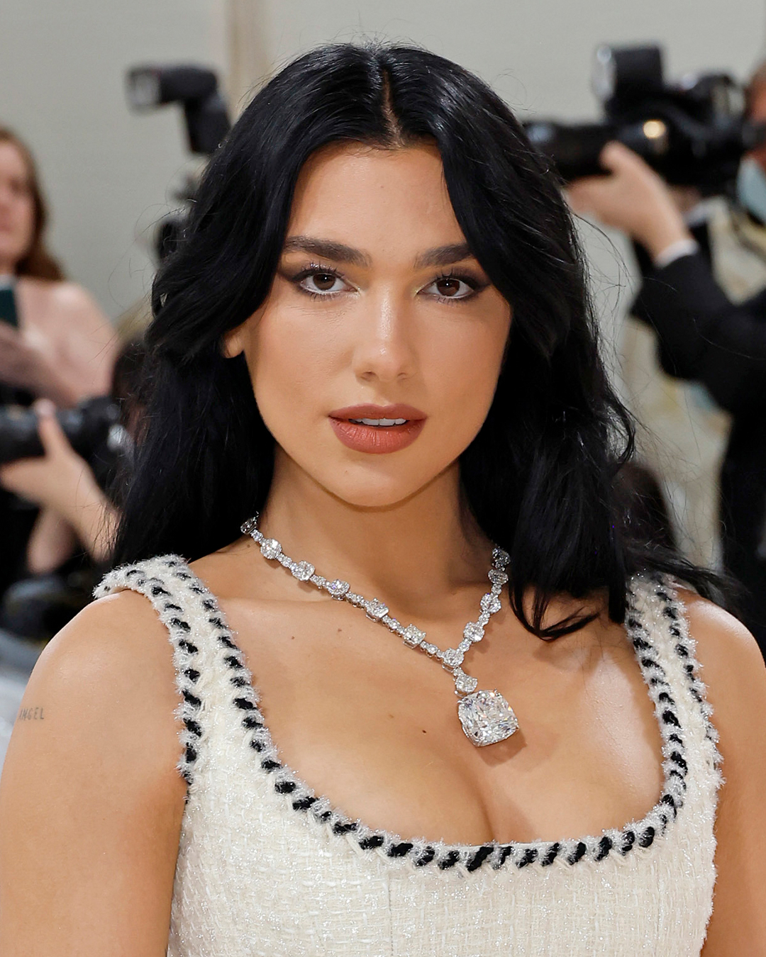 Dua Lipa shined in natural diamond jewelry at the 2023 Met Gala.