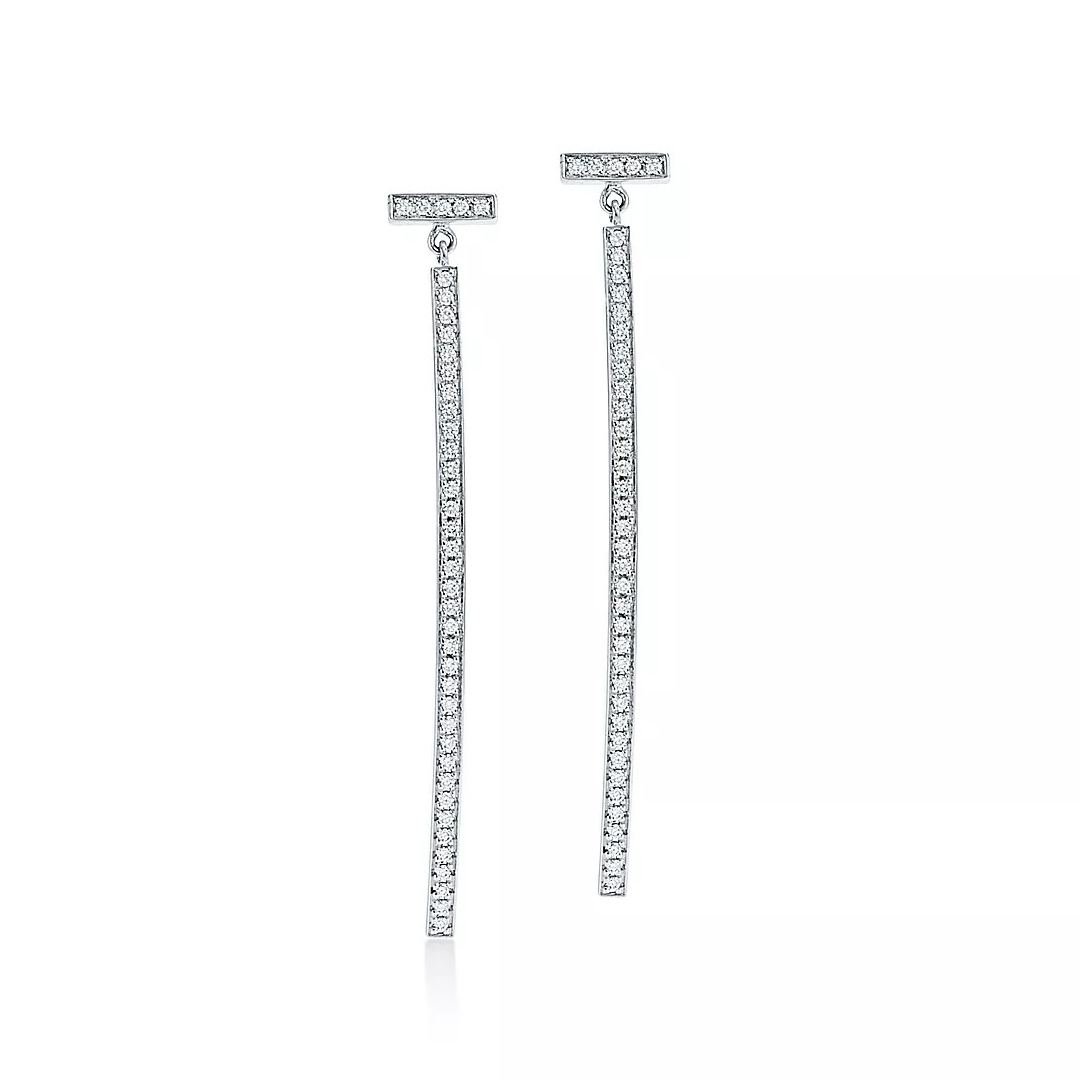 Diamond Tennis Earring 