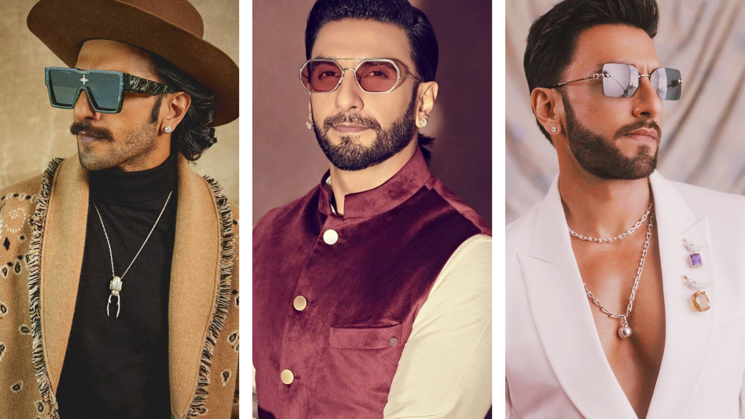 Ranveer Singh’s natural diamond jewellery looks