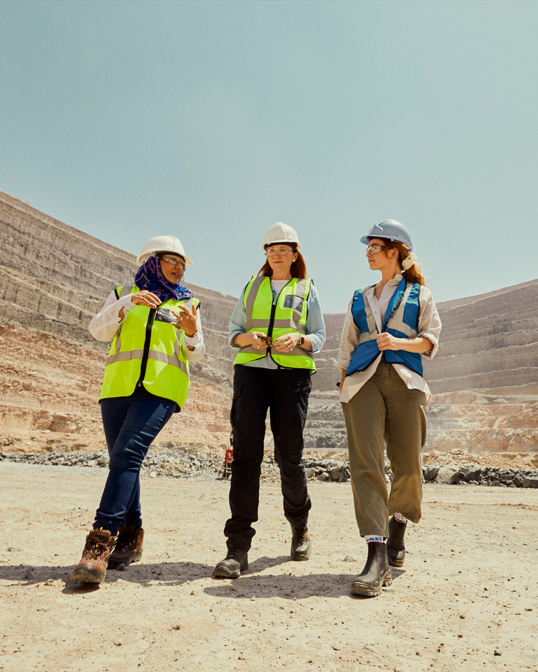 Lily James at Lucara’s Karowe Diamond Mine