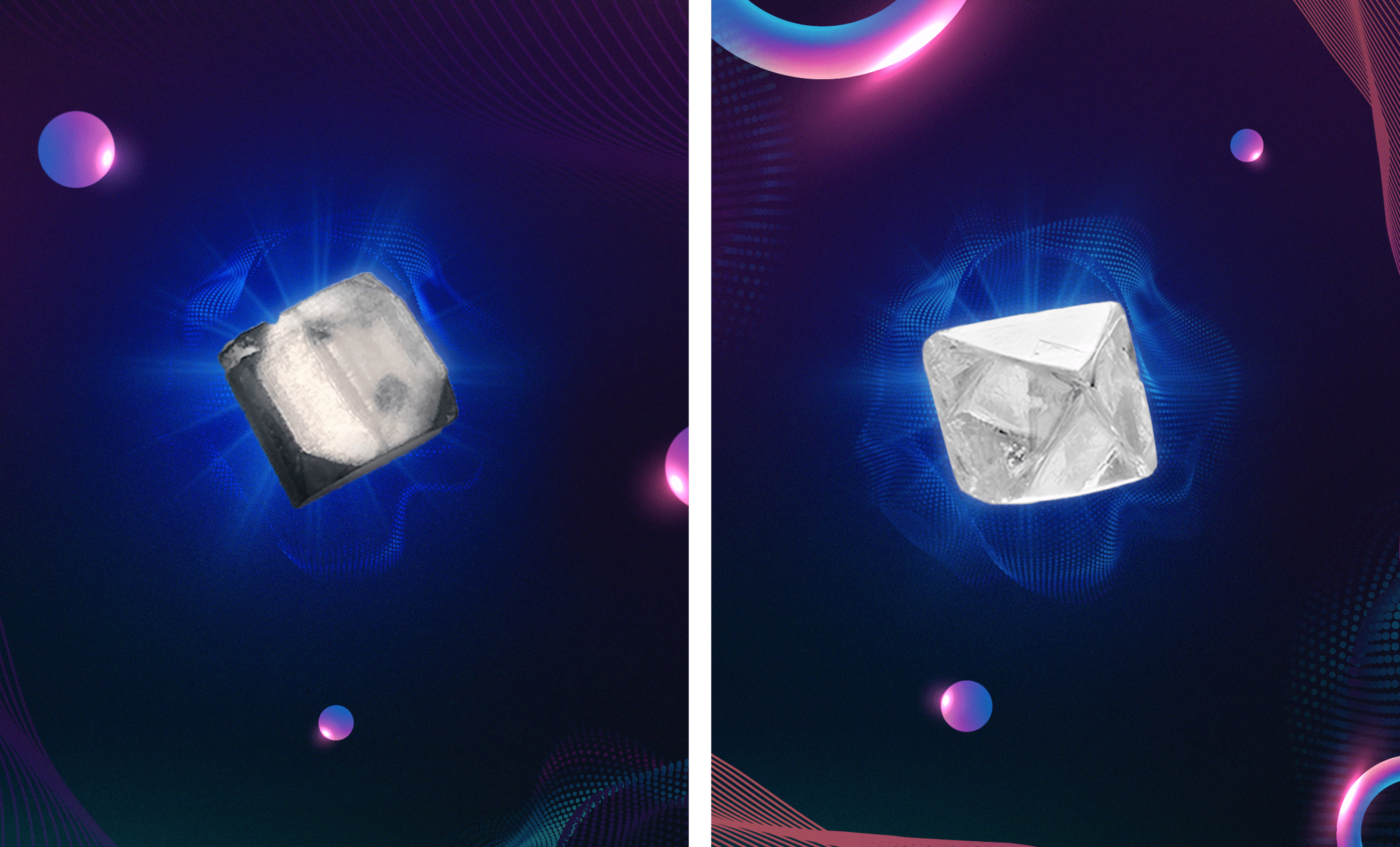 Differentiation between natural and lab grown diamond