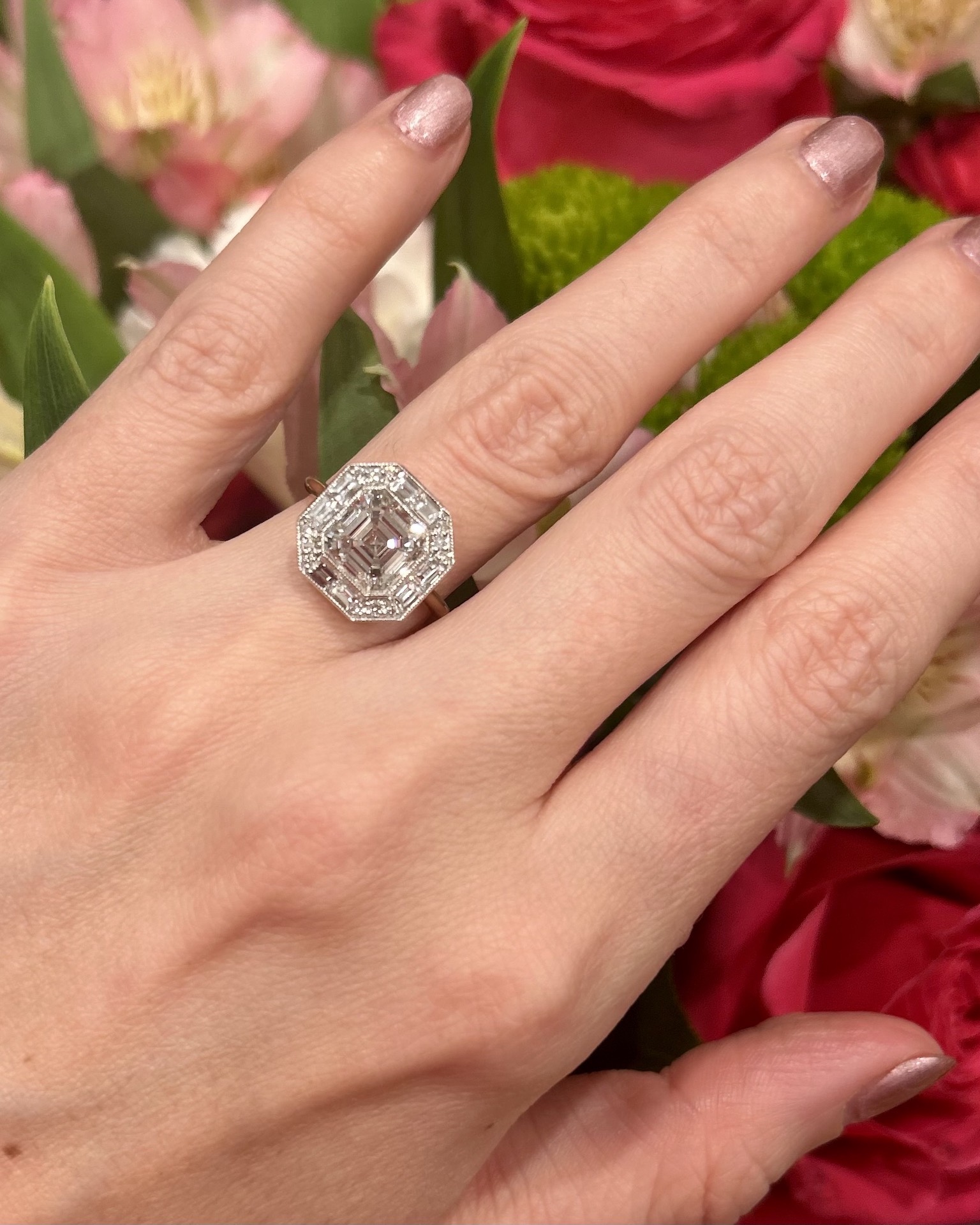 Shelley Brown's Customized Engagement Ring by Ashley Zhang 